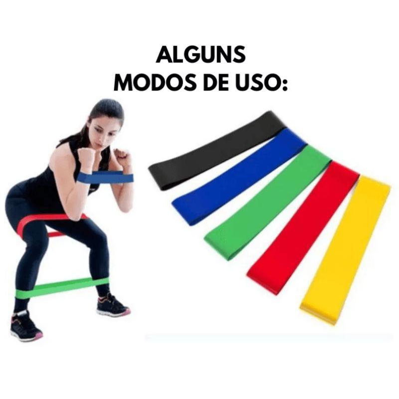 Oferta Especial: 5 Kits Thera Mini Bands - Faixas Elásticas Multifuncionais para Crossfit e Fisioterapia