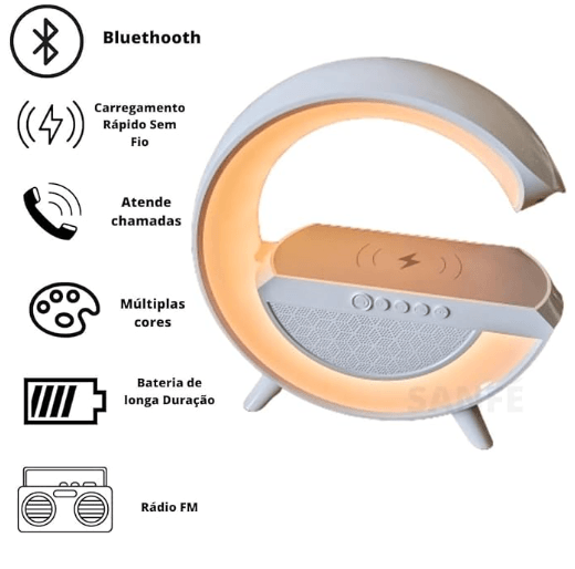 SpectraCharge® - Seu Despertador LED RGB com Carregamento por Indução para Todos os Telefones com Suporte a Carregamento Sem Fio - Universe Shopping