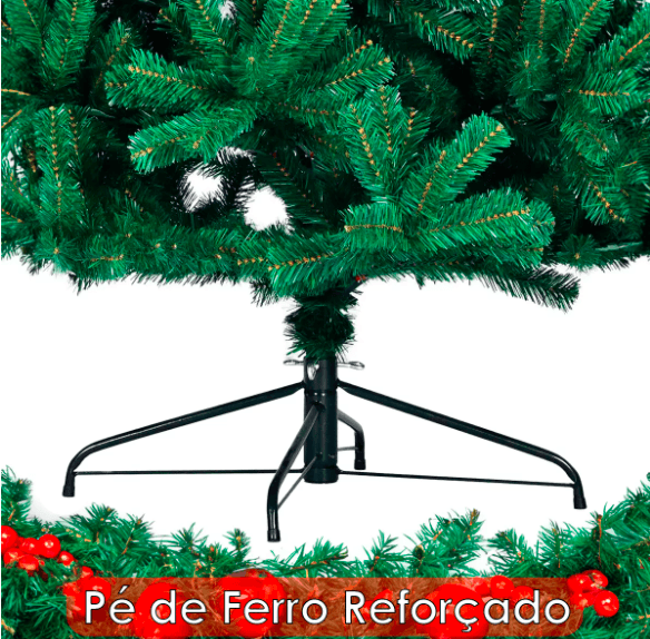 Árvore de Natal Luxo Pinheiro Dinamarquês Gigante 180cm - 500 Galhos - Universe Shopping