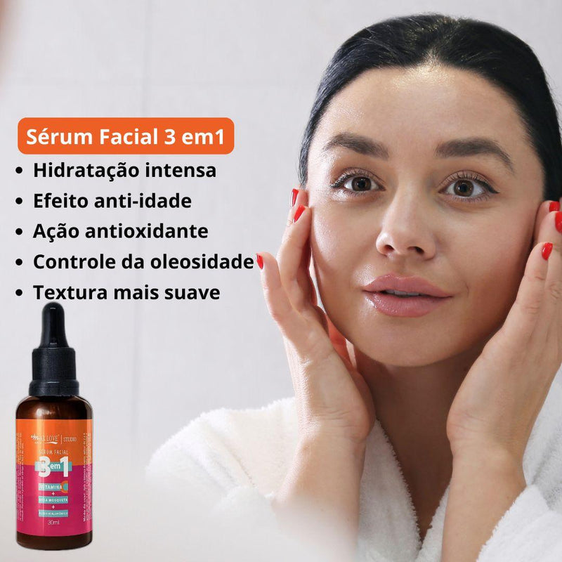 Kit Rejuvene Max: Potência Anti-Idade em 3 Séruns