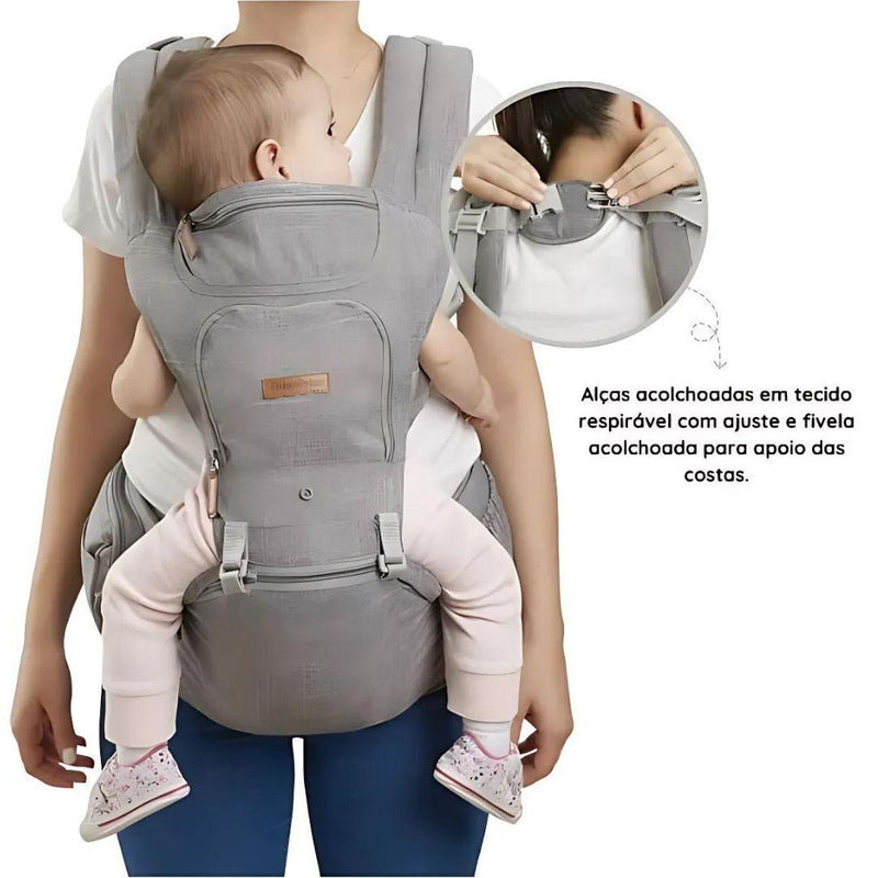 Bebê Canguru ergonômico MultiFlex 11 em 1 – Conforto, Segurança e Liberdade para Você e Seu Bebê! Últimas Unidades com Frete Grátis Hoje!