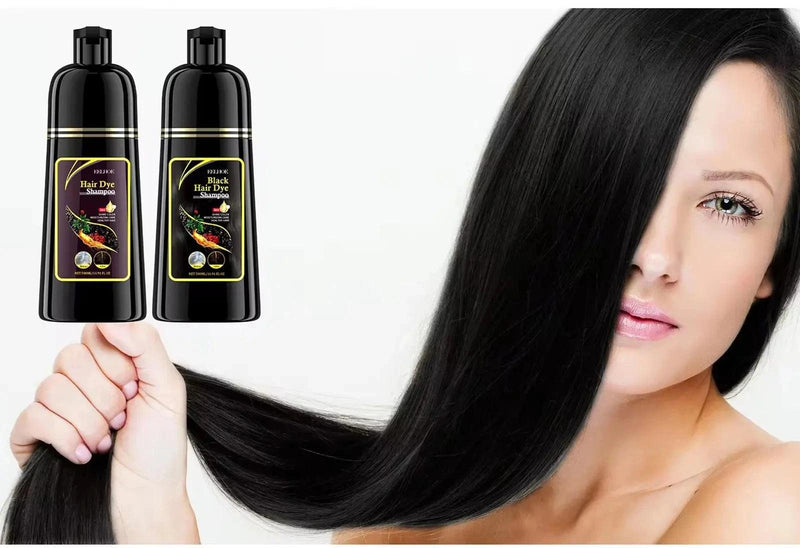 Shampoo EELHOE 3 em 1 Cabelo Forte e Escuro - Crescimento, Nutrição e Cobertura de Cabelos Grisalhos