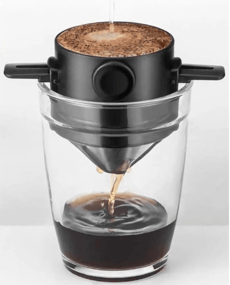 Filtro de Café em Aço Inox Mini, Portátil e Inovador para sua Caneca! CoffeFilter - Universe Shopping