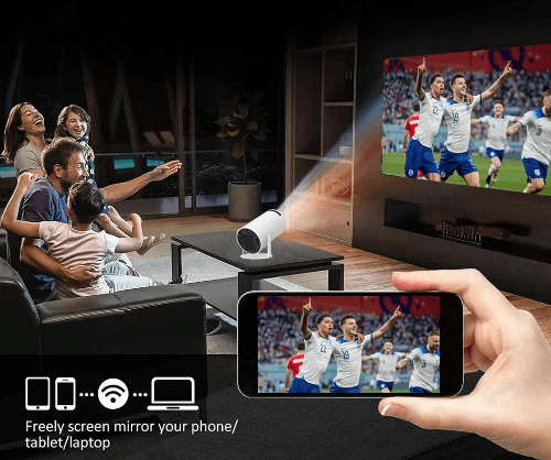 Movie Beam4K Portátil - Projetor de Cinema em Casa com Android 11 e WiFi 6