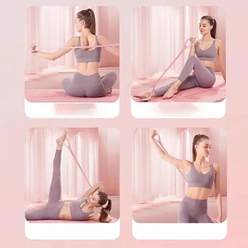 Cinta Elástica YogaFit 8X: Aumente sua Flexibilidade e Corrija sua Postura