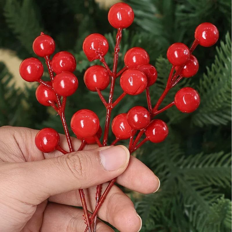 Frutinhas Decorativas de Natal - Berries Mágicas para Árvore e Guirlanda