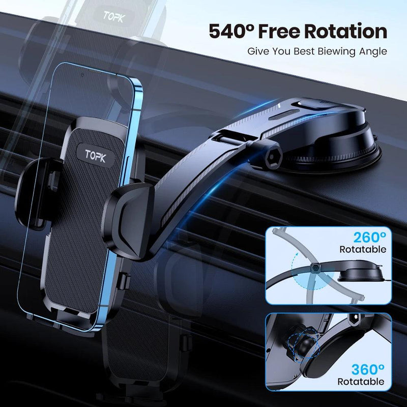 Suporte para Celular TOPK Gravity - Suporte Universal para Veículos