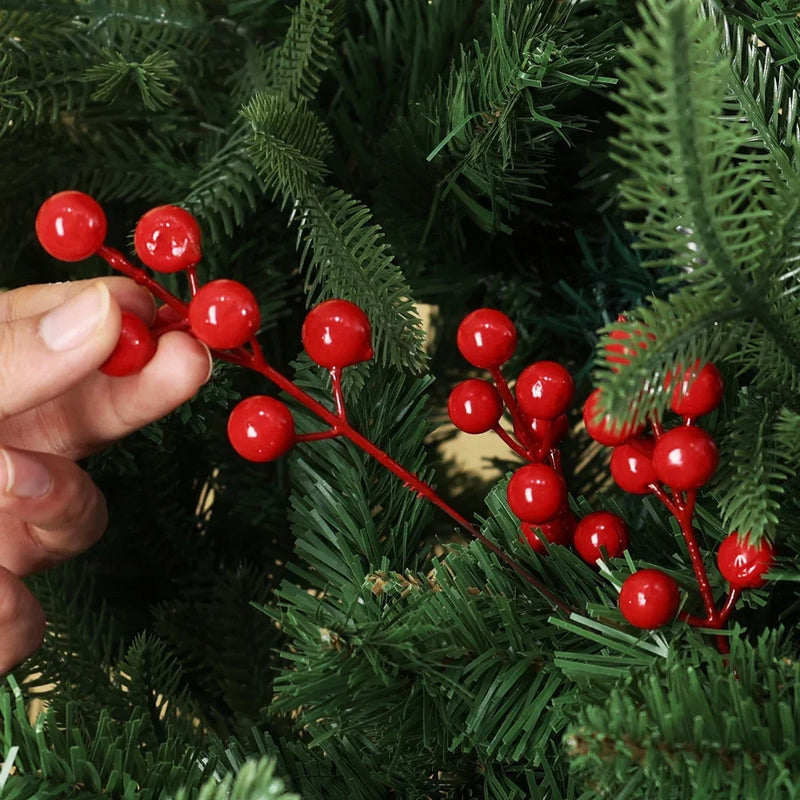 Frutinhas Decorativas de Natal - Berries Mágicas para Árvore e Guirlanda