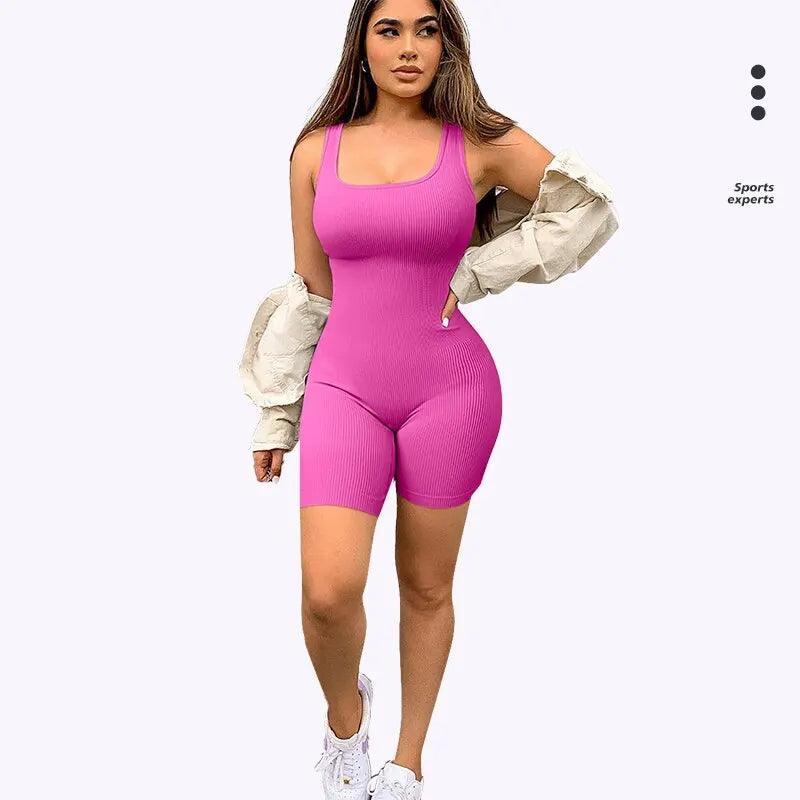 Macacão Sem Costura Modelador para Yoga e Fitness Feminino Seamless Fit - Universe Shopping